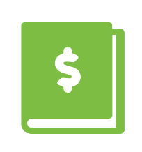 icon of finance book
