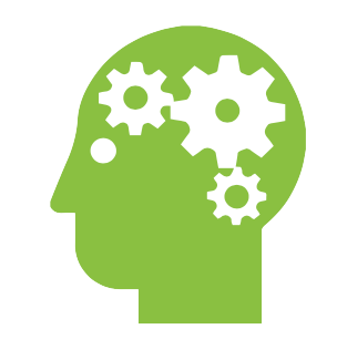 icon of gears inside a head